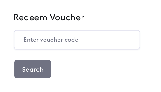 Redeem voucher