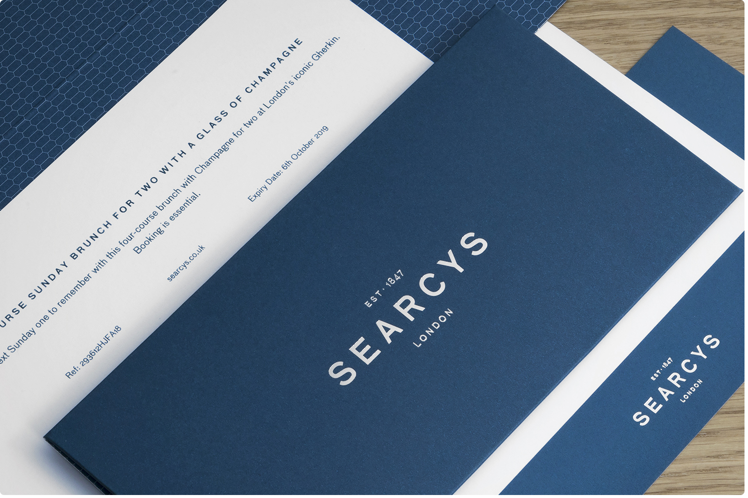 Searcys gift voucher packaging image