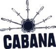Giftpro client, Cabana restaurants logo in dark blue