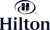 Giftpro client, Hilton Hotels logo in dark blue