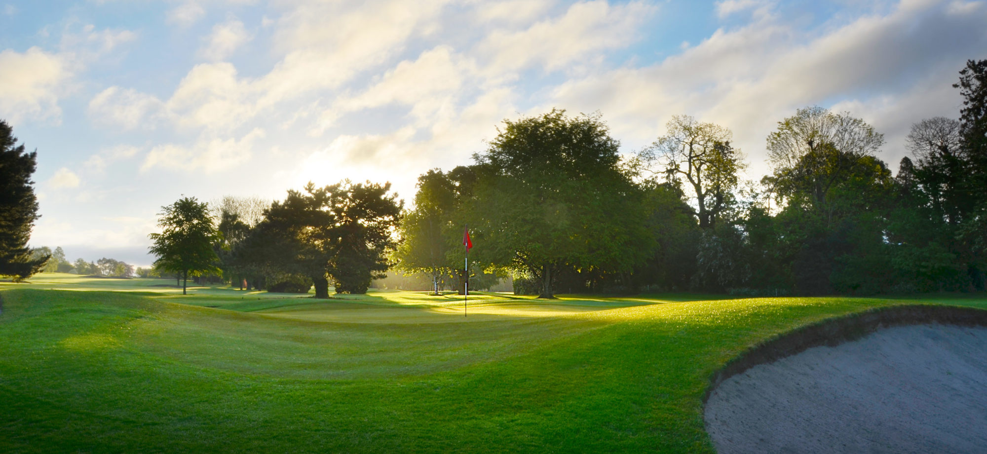 A beautiful golf course dawn photograph at Exeter Golf and Country Club